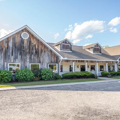 Exterior, venue front entrance and driveway