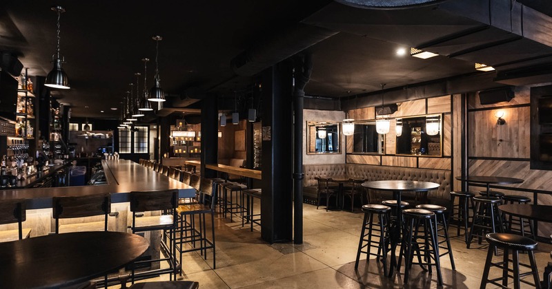 Interior, bar and seating area