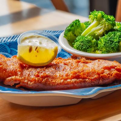 Fried Beer Battered Fish.