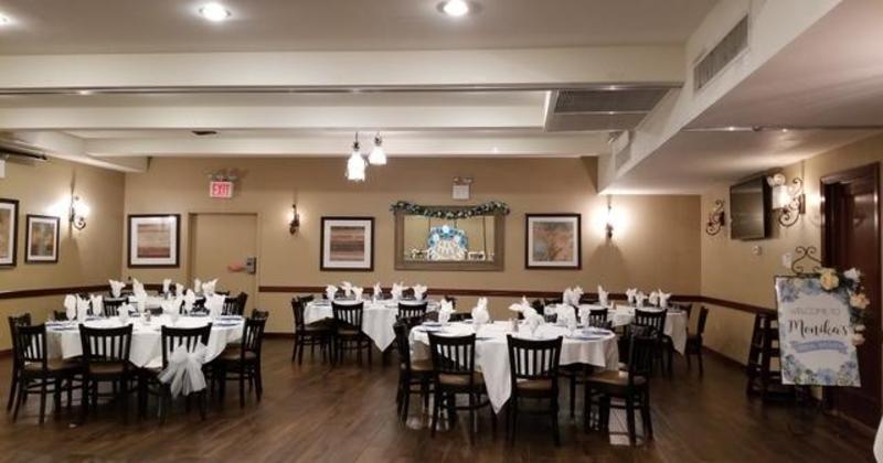 Reception hall ready for guests