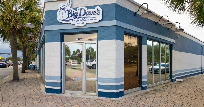 Exterior, front view to entrance of rstaurant