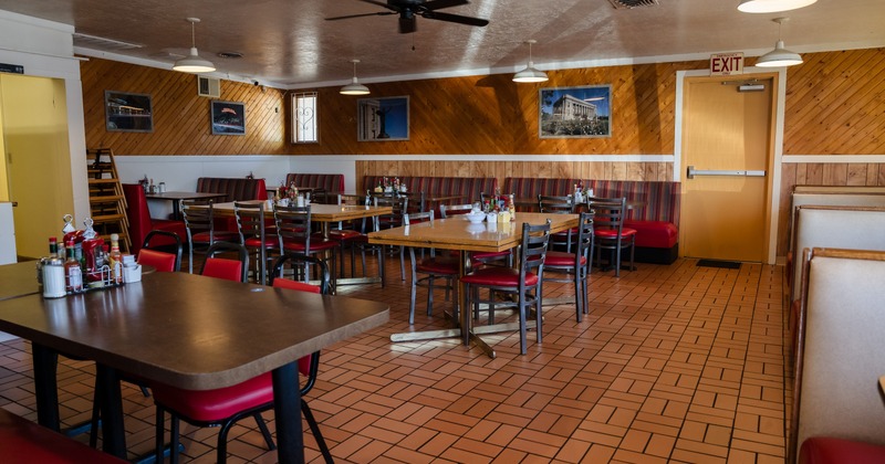 Interior, dining area