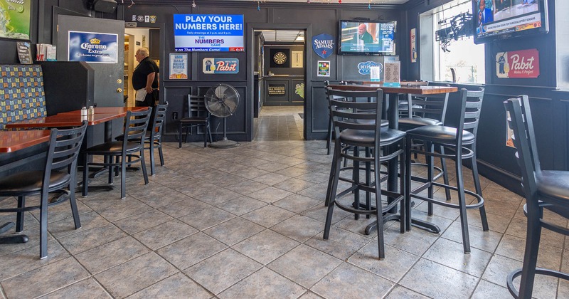 Interior, seating area