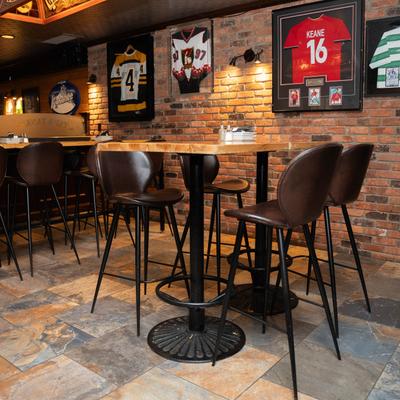 Interior, seating area.