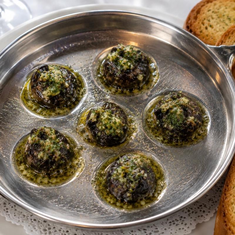 menu item 6 of 9, Escargot