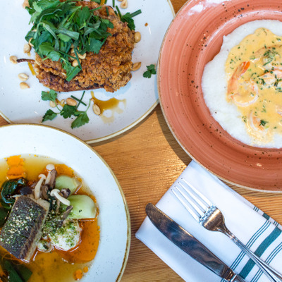 Table filled with a variety of dishes