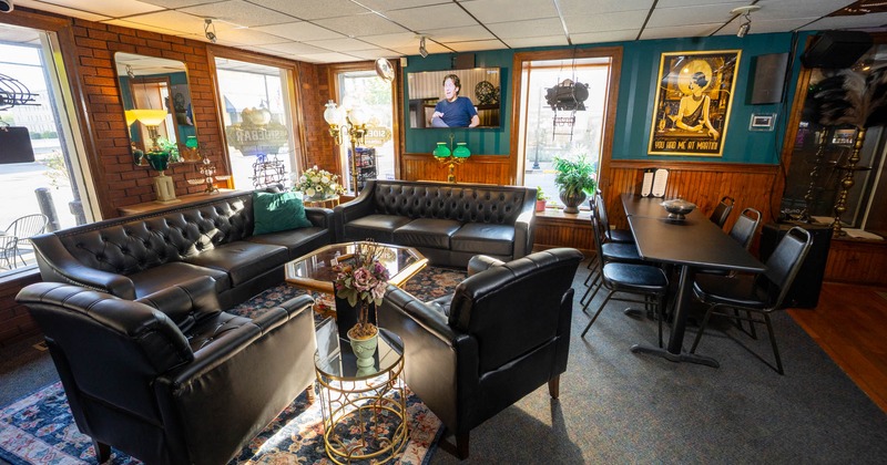 Lounge area, armchairs and sofas