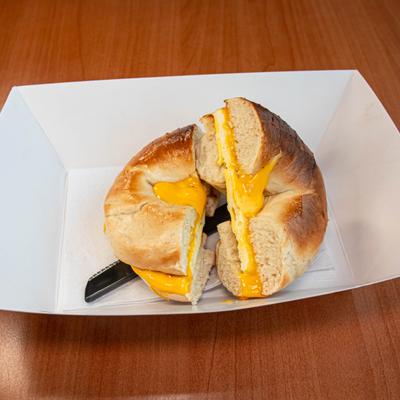 Egg and Cheese bagel.