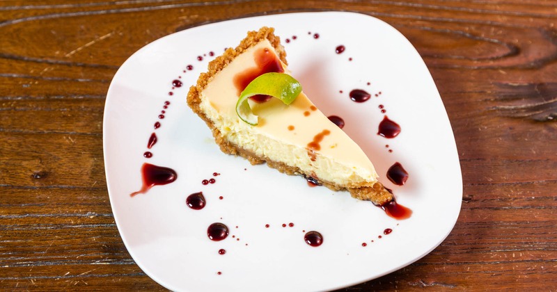 A piece of Cheesecake served