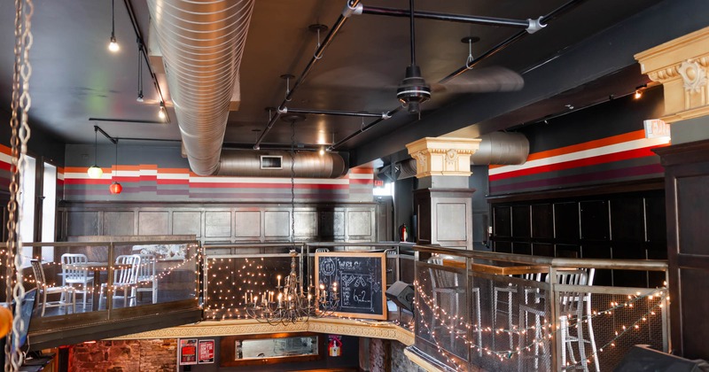 Interior, upstairs seating area