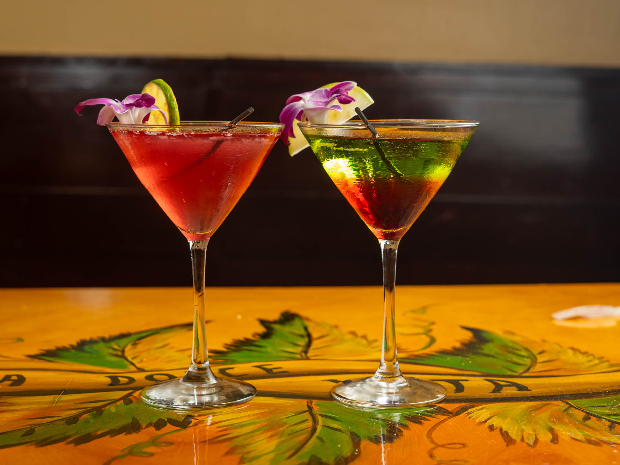 Colorful Martinis