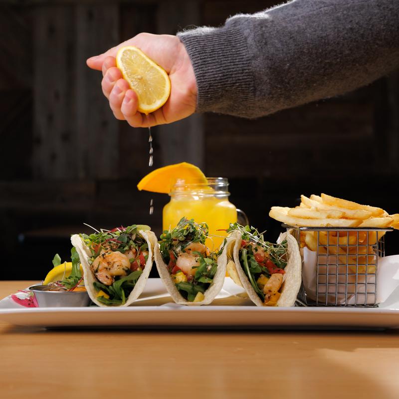 menu item 28 of 41, Shrimp Tacos