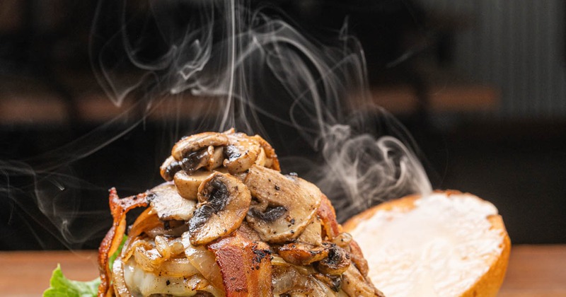 Mushroom Bacon Swiss
