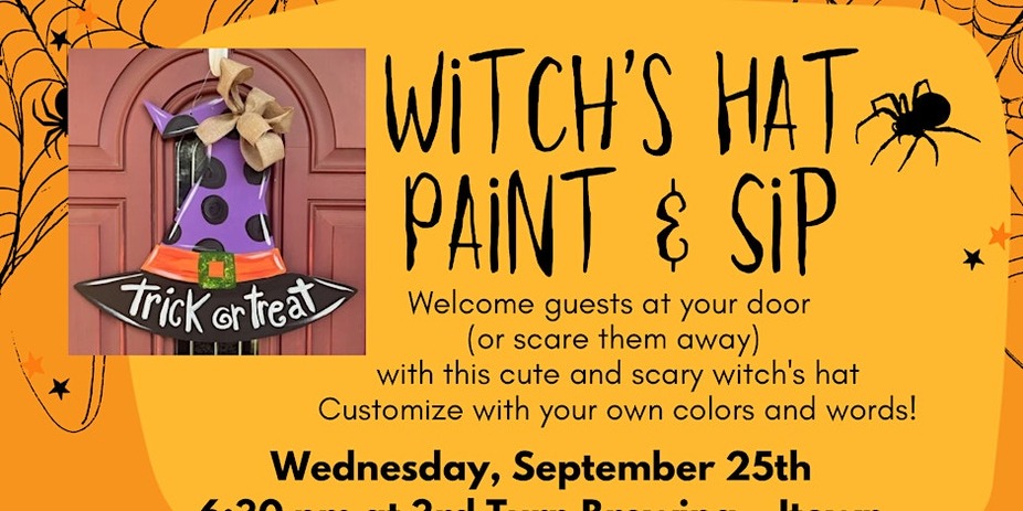 Paintn' Party: Witch Hat Door Hangers event photo