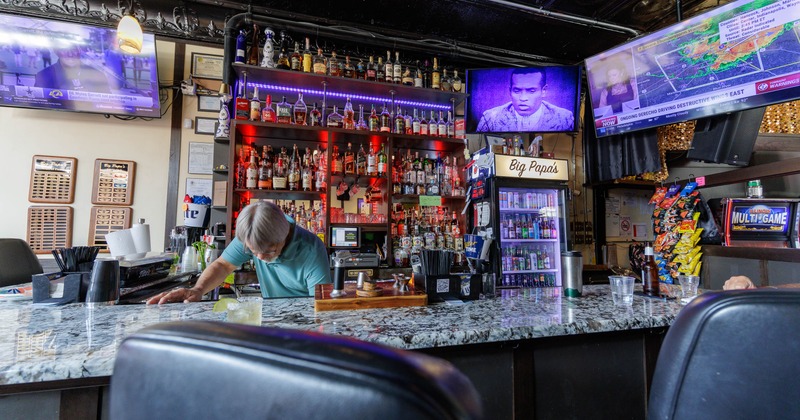 Bar, close up