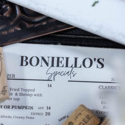 Boniello's menu