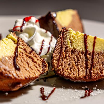 Italian ice cream dessert.
