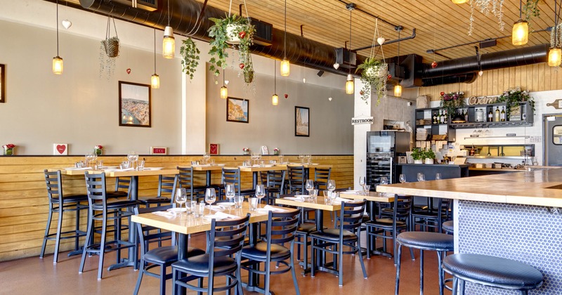 Interior, dining area