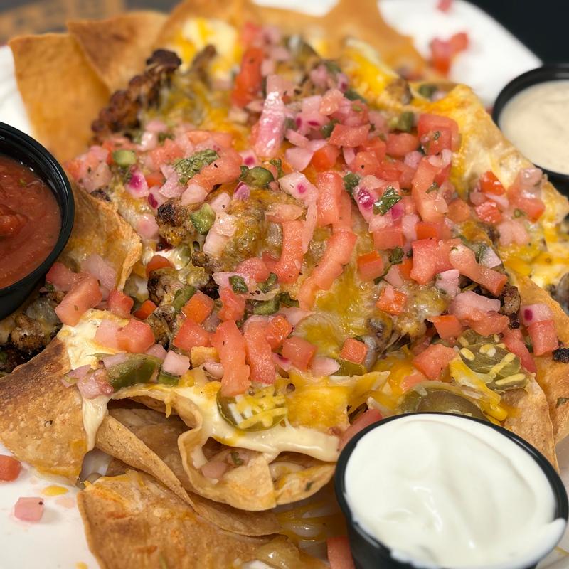 Blackened alligator nachos photo