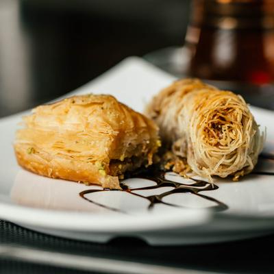 Baklava, closeup.