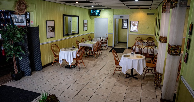 Interior, dining area