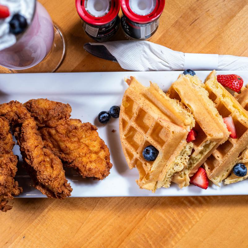menu item 3 of 5, Chicken & Waffles