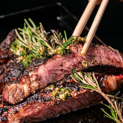 Churrasco meat.