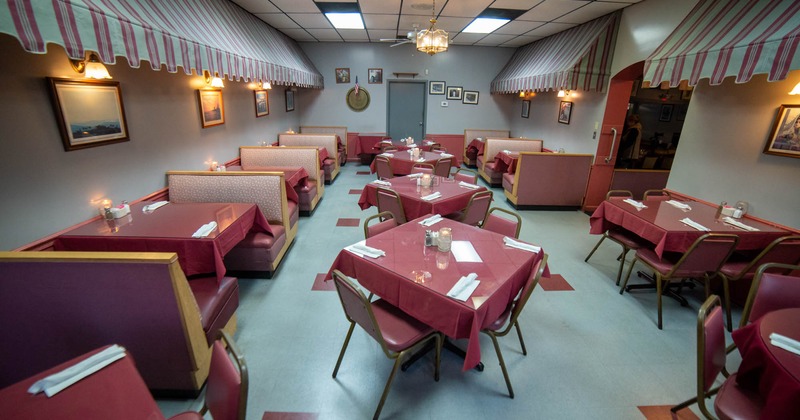 Interior, dining area