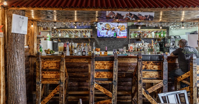 Interior, bar counter area