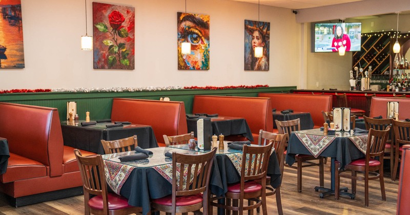 Interior, dining area