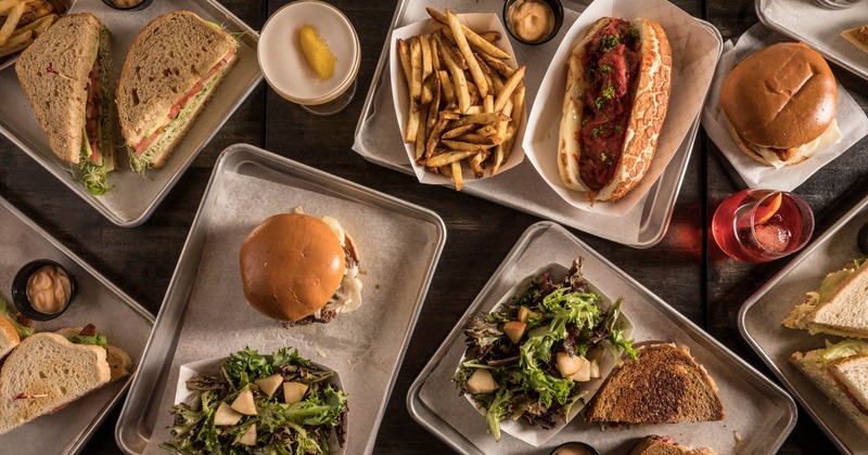 Various food items served on the table