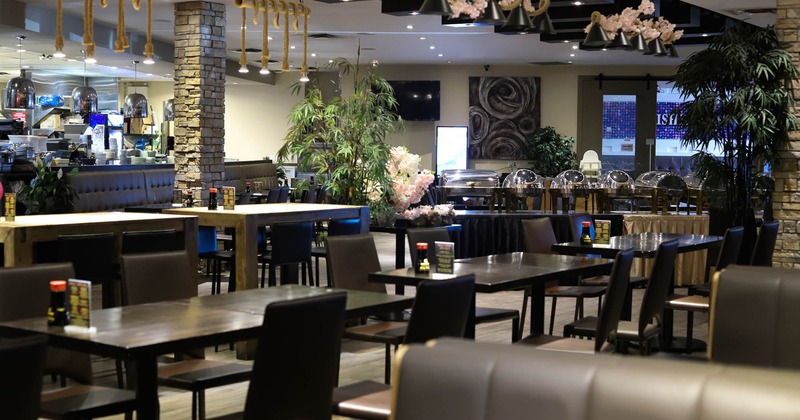 Interior, wide view of dining area