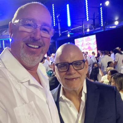 The owner and Ernesto Perez Carillo.