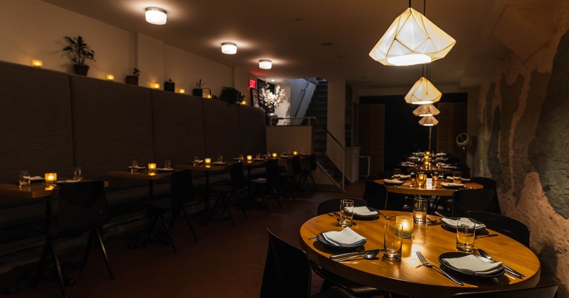 Interior, dining area
