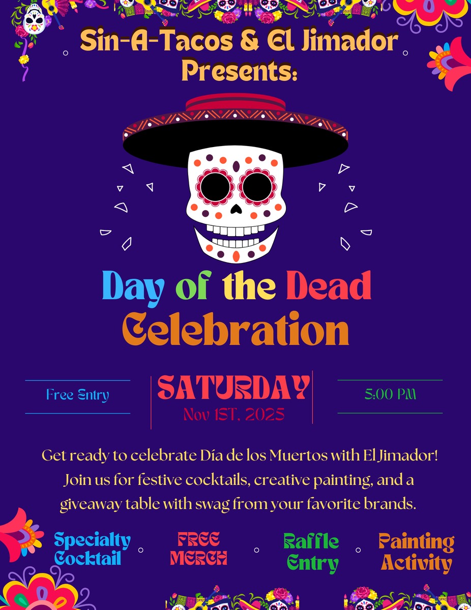 Celebrate Día de los Muertos with El Jimador at Sinaloa 🌺 event photo