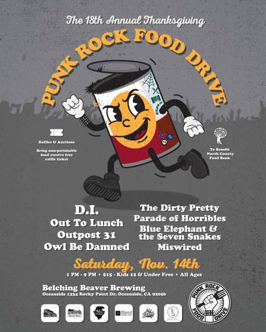 The 18th Annual Thanksgiving Punk Rock Food Drive event photo