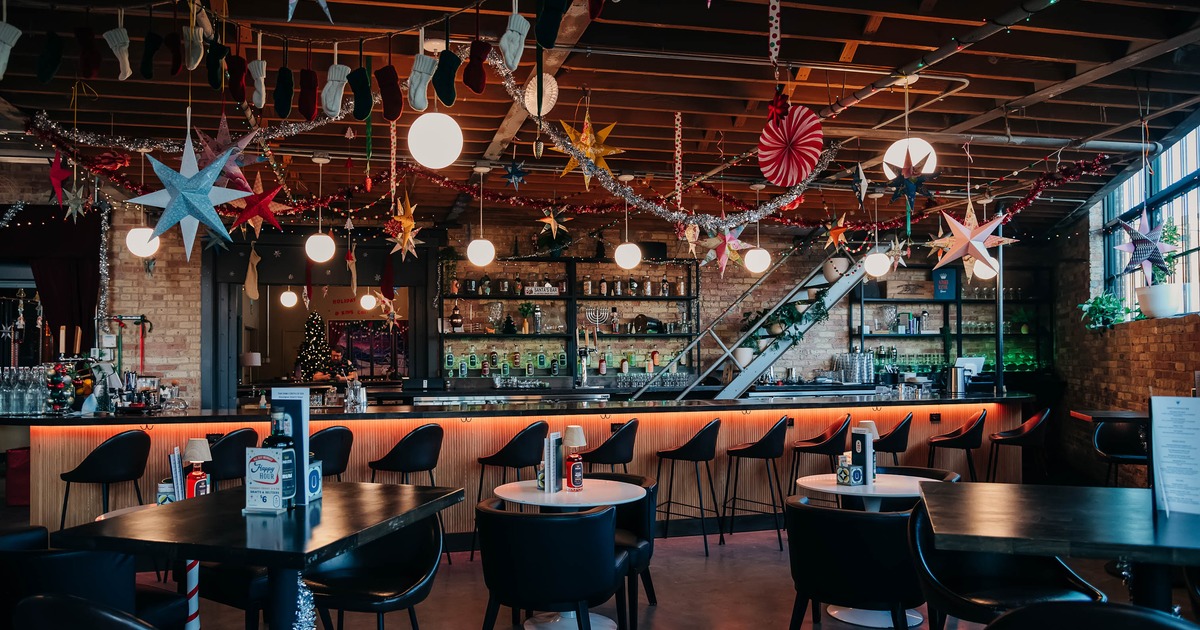 Interior, seating place near bar
