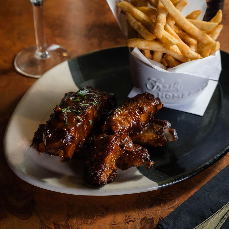 menu item 14 of 17, Slow Roasted BBQ Spare Ribs