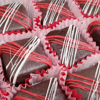 Chocolate cake bites.