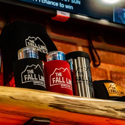 Venue's merchandise placed on the shelf.