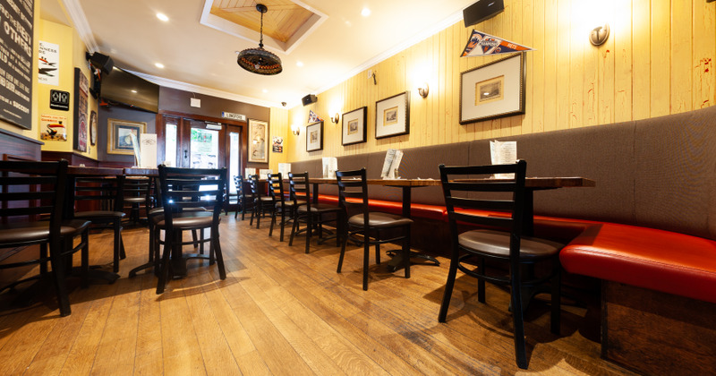 Seating area for patrons