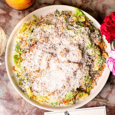 Veggie Caesar salad.