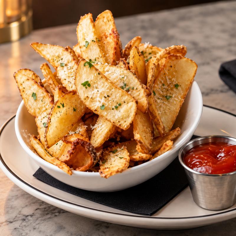 *Parmesan Truffle Fries. (GF) photo