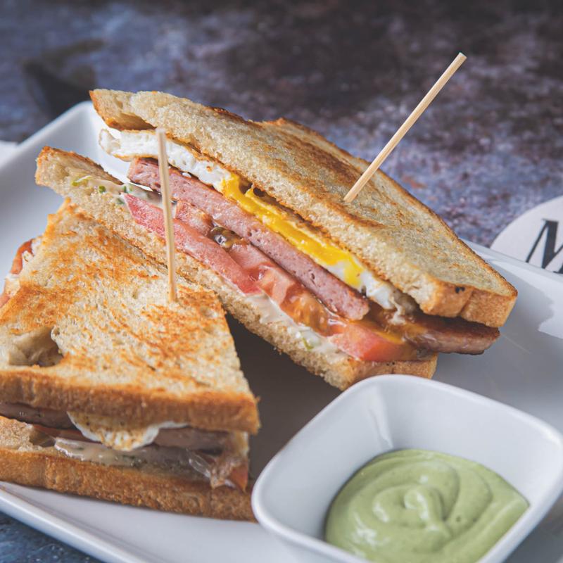 Spam Sandwich /Egg/Tomato photo