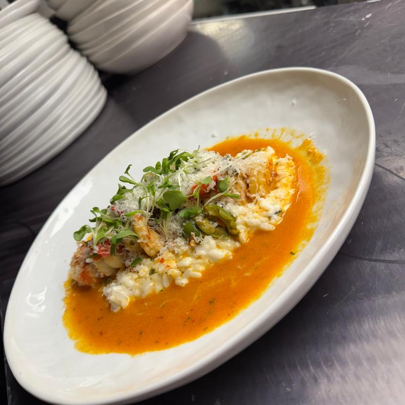 Sicilian shrimp risotto photo