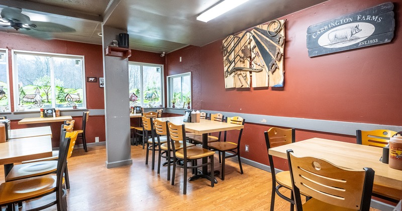 Interior, dining area