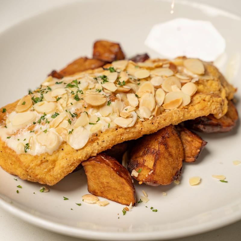Golden Fried Fish Almondine photo