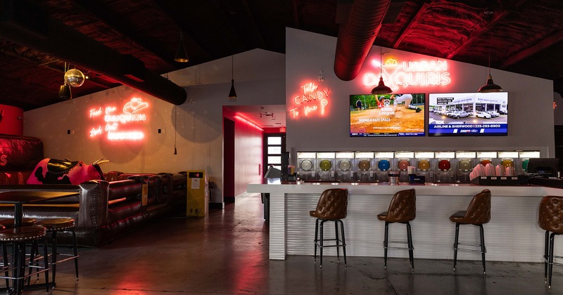 Interior space, bar area