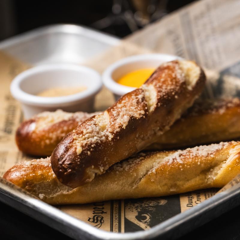 menu item 1 of 12, Warm Baked Pretzels (V)