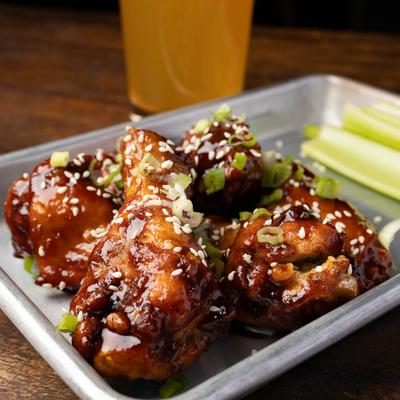 Korean BBQ Chicken Wings.